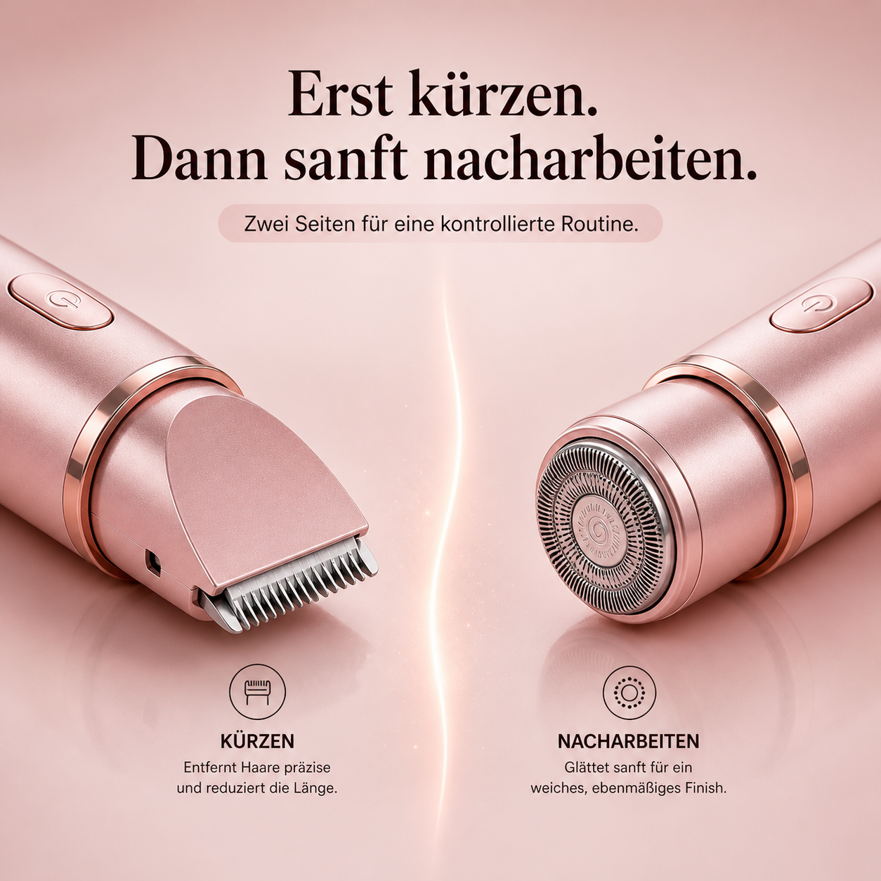 Veluna Trim™ Sanft trimmen. Mehr Kontrolle.
