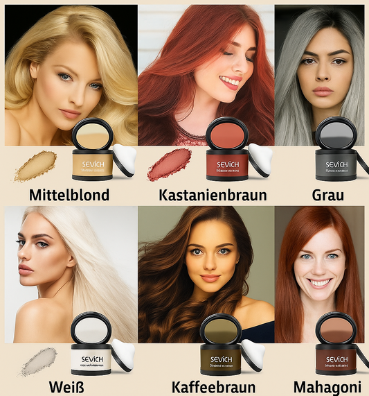 Hairline Puder für natürliche Übergänge, kaschiert Ansätze & kahle Stellen