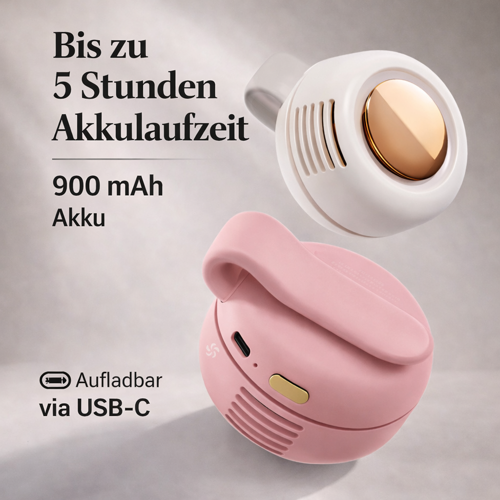 BreezeClip™ Kühlung ohne Festhalten